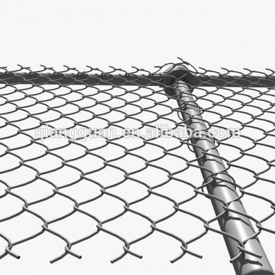 Used galvanized and pvc coated cheap fence chain link fence for sale